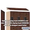 Salsbury Industries 3 Tier Designer Locker, 54"Wx76"Hx21"D, 9 Door, Mahogany 18-23361MAH - alternate 3